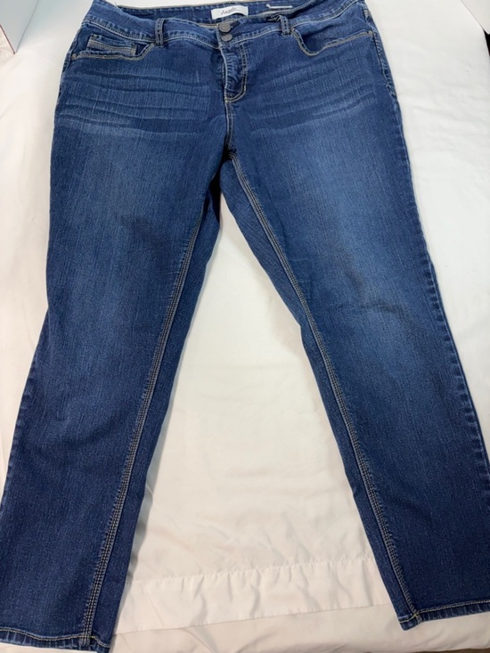 Angels Denim - Angels Forever Young Curvy Skinny Jeans Womens 16 Blue Stretch Denim